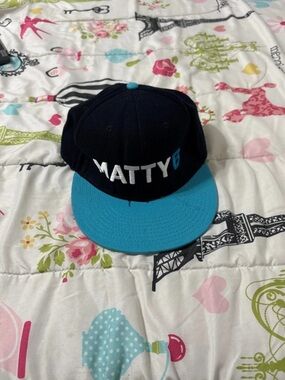 OTTO Black Snapback Hat with Red Logo